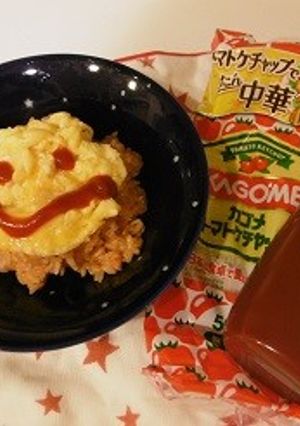 火と包丁を使わないレンジで簡単オムライス-レシピのメイン写真