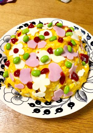 子どもと楽しく☆ちらしオムライス☆-レシピのメイン写真