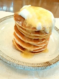 冷めてもしっとり!パンケーキ-レシピのメイン写真