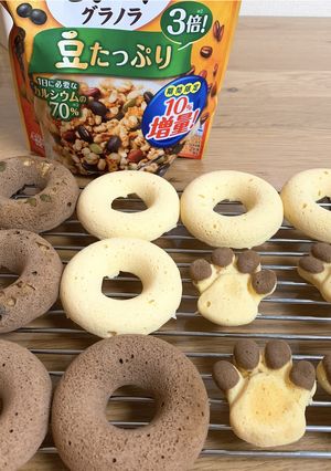 肉球おから蒸しパン ココア味レシピ-レシピのメイン写真