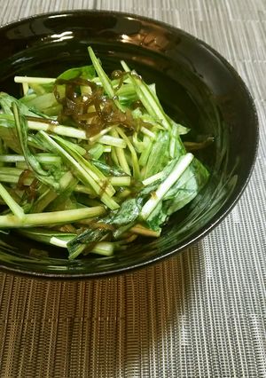 京壬生菜と塩昆布の即席漬け-レシピのメイン写真