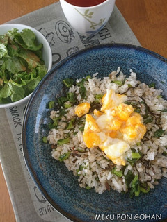 アンチョビと菜の花の混ぜごはん【レンジ】-レシピのメイン写真