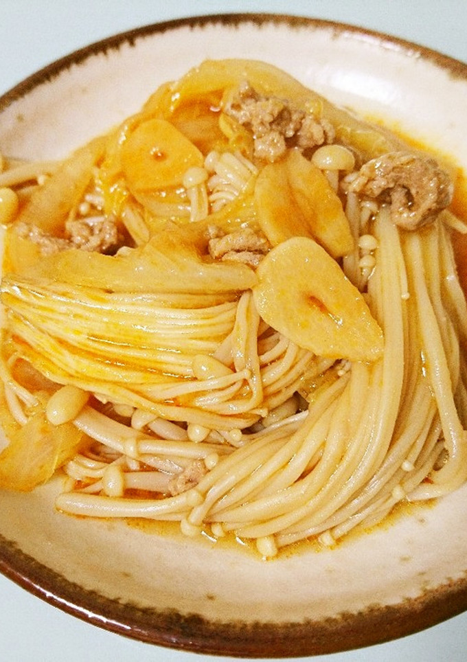 作り置き☆簡単えのきと白菜の麻婆炒め-レシピのメイン写真