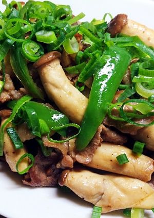 エリンギ豚肉のガリバタポン炒め-レシピのメイン写真