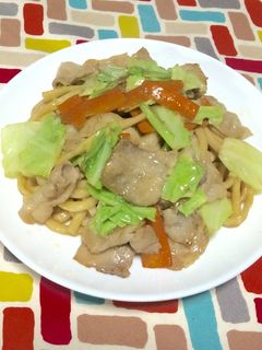 超簡単☆あっという間に焼きうどん-レシピのメイン写真
