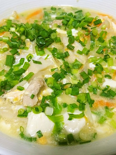 【ダイエット】卵と豆腐の、トロトロスープ-レシピのメイン写真