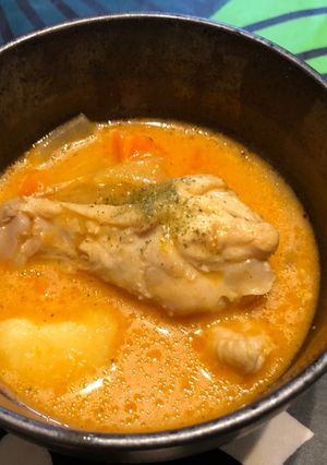 鳥手羽元のトマトクリームシチュー-レシピのメイン写真