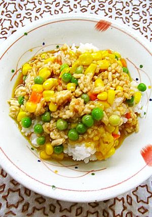 ❖老人向け♪ミクベジそぼろの卵かけご飯❖-レシピのメイン写真