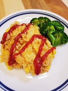 炊飯器で絶品ケチャップライスのオムライス-レシピのメイン写真