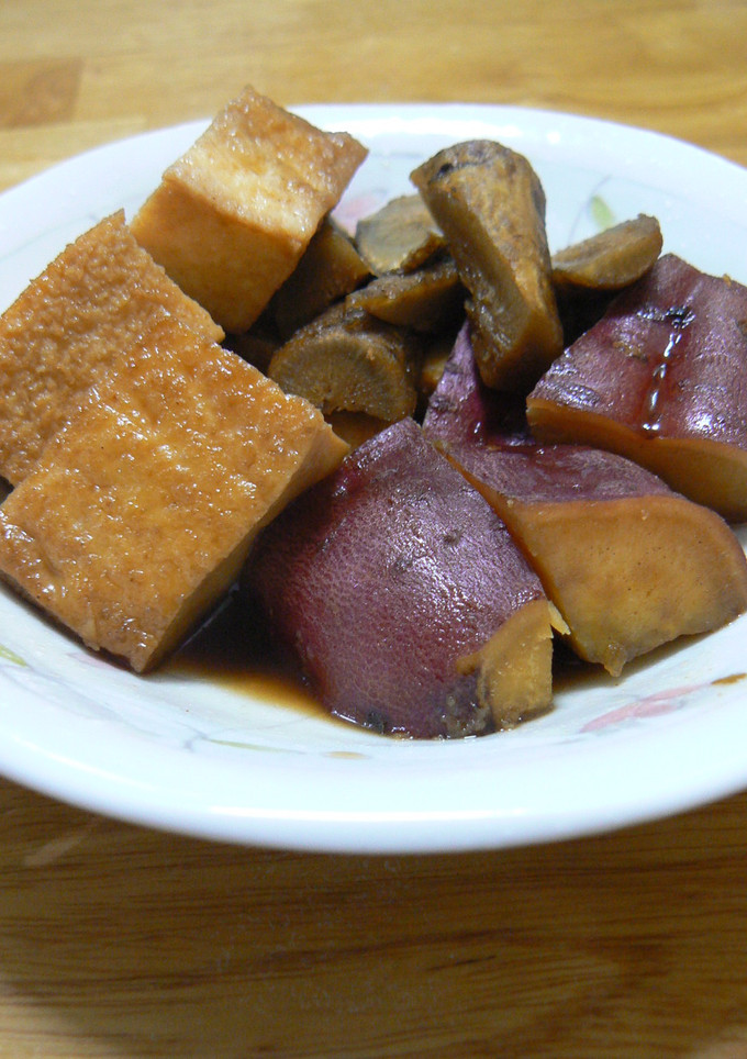 さつま芋とごぼうと厚揚げの煮物-レシピのメイン写真