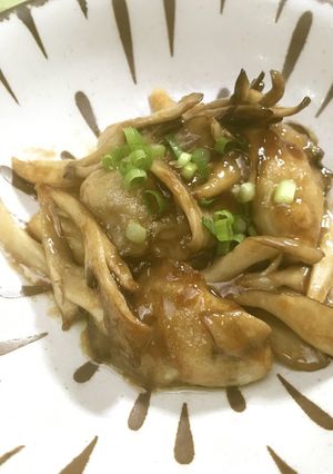 美人レシピ・かきの バターぽん酢炒め-レシピのメイン写真