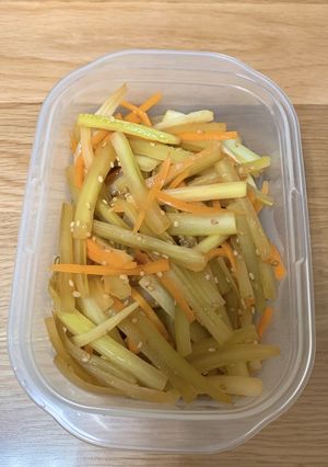 セロリのきんぴらレシピ-レシピのメイン写真