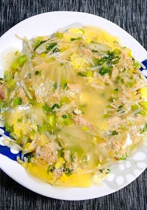 簡単！ツナともやしのあご出汁餡かけ-レシピのメイン写真
