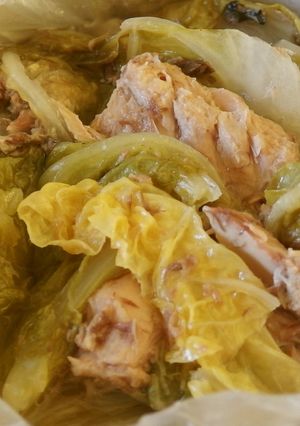 非常食★ポリ袋で　白菜とさば缶の煮込み-レシピのメイン写真