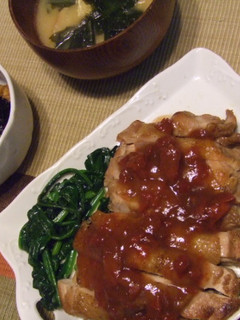 チキンソテー梅ソースがけ-レシピのメイン写真