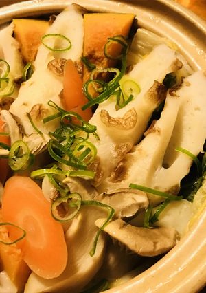 ちくわ＆エリンギの野菜うどん鍋-レシピのメイン写真