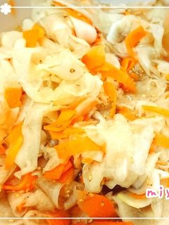 大根と人参の甘酢漬け 菊芋入り-レシピのメイン写真