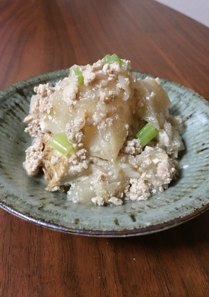かぶと厚揚げとひき肉の煮物-レシピのメイン写真