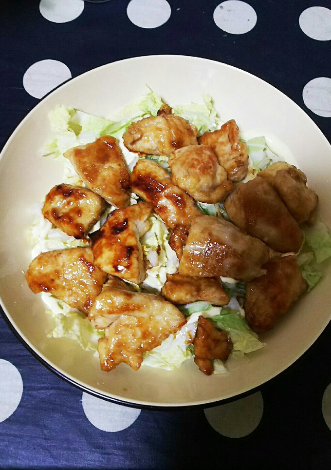 鶏むねのしょうが焼き 白菜のっけ-レシピのメイン写真
