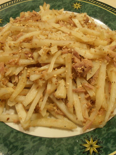 千切りじゃがいもとツナの炒め物-レシピのメイン写真