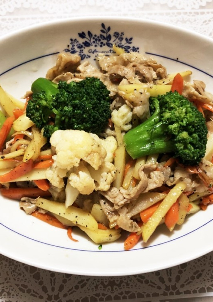 残り野菜で中華風オイスターソース炒め-レシピのメイン写真