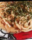 パスタソースでたらこバターうどん♪