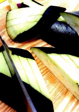 茄子の飾り切り-レシピのメイン写真