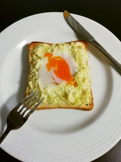 キャベツの巣ごもりトースト-レシピのメイン写真