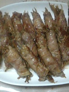 へんし～ん肉巻キンピラ-レシピのメイン写真