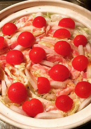豚肉と白菜・大根・トマトのミルフィーユ鍋-レシピのメイン写真