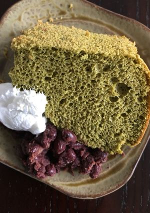 抹茶ときな粉のシフォンケーキ-レシピのメイン写真