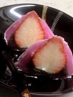 乙女ピンクないちご大福-レシピのメイン写真