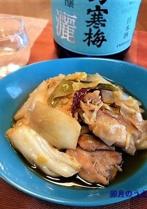 酒好き主人のおつまみ③焼き鳥風味の白菜煮-レシピのメイン写真