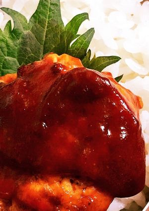 お腹満足!お豆腐入りハンバーグ♪-レシピのメイン写真