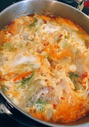 ピリ辛食べるスープ-レシピのメイン写真