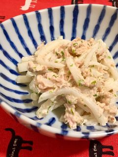 定番の大根サラダに青海苔プラス-レシピのメイン写真