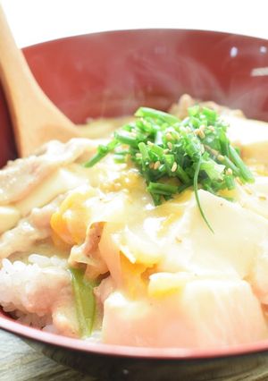 ～まろやか味～豚バラ肉の豆乳あんかけ丼！-レシピのメイン写真