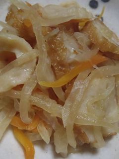 おでんの煮汁で炊く…「大根の千切り煮」-レシピのメイン写真