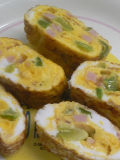 お弁当卵焼き(ハムピー)-レシピのメイン写真