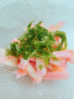 超簡単おつまみ!蒲鉾と明太子の胡麻油和え-レシピのメイン写真