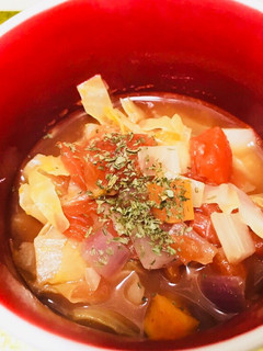 私のミネストローネ風トマトスープ-レシピのメイン写真