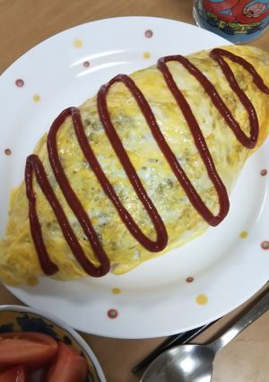 ドライカレーオムライス-レシピのメイン写真
