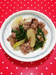 簡単シンプル♪牛肉とセロリの醤油炒め-レシピのメイン写真
