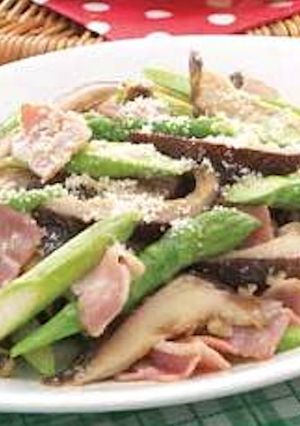 アスパラ椎茸のマヨ焼き-レシピのメイン写真