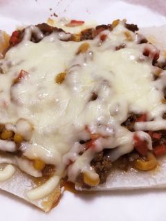 餅ミートソースピザ!-レシピのメイン写真