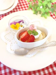 水切りヨーグルトのフルーツサラダ-レシピのメイン写真