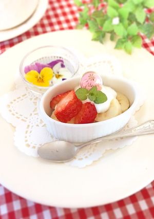 水切りヨーグルトのフルーツサラダ-レシピのメイン写真