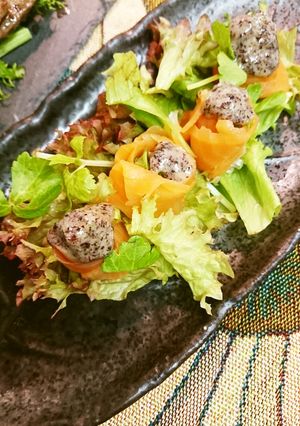 スモークサーモンゆかりマヨ添え-レシピのメイン写真
