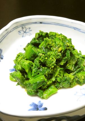 ツーンと鼻に来る♡大人向け菜花の辛子和え-レシピのメイン写真