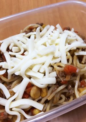 ミートソース焼きそば。お弁当編-レシピのメイン写真